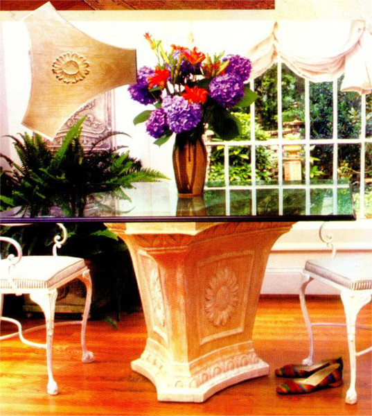 Sunflower Dining Table Base Elegant Home Decor